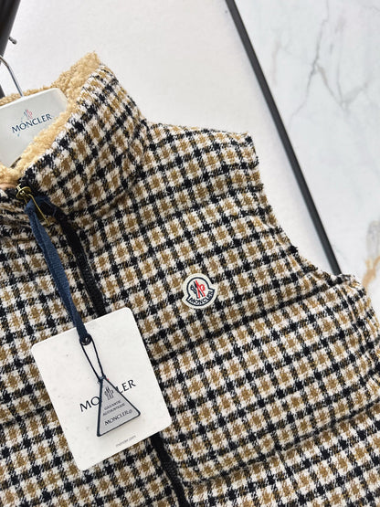 Monc NEW Houndstooth down vest