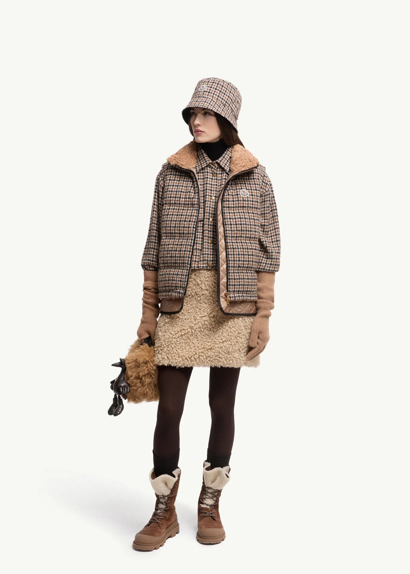 Monc NEW Houndstooth down vest