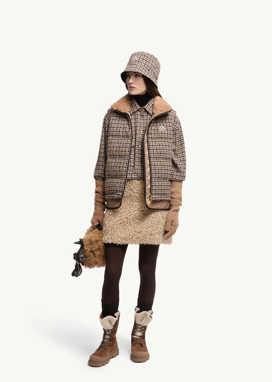 Monc NEW Houndstooth down vest