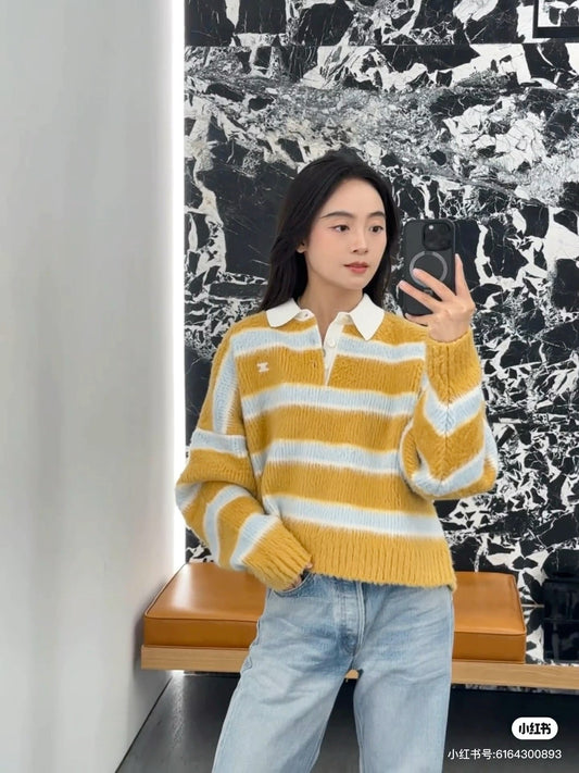 Ce1i NEW striped sweater