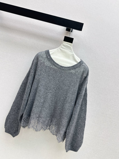 Es NEW Lace knitted sweater