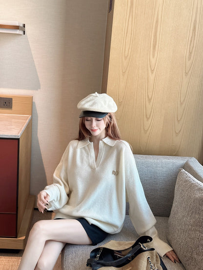 Max NEW lapel sweater