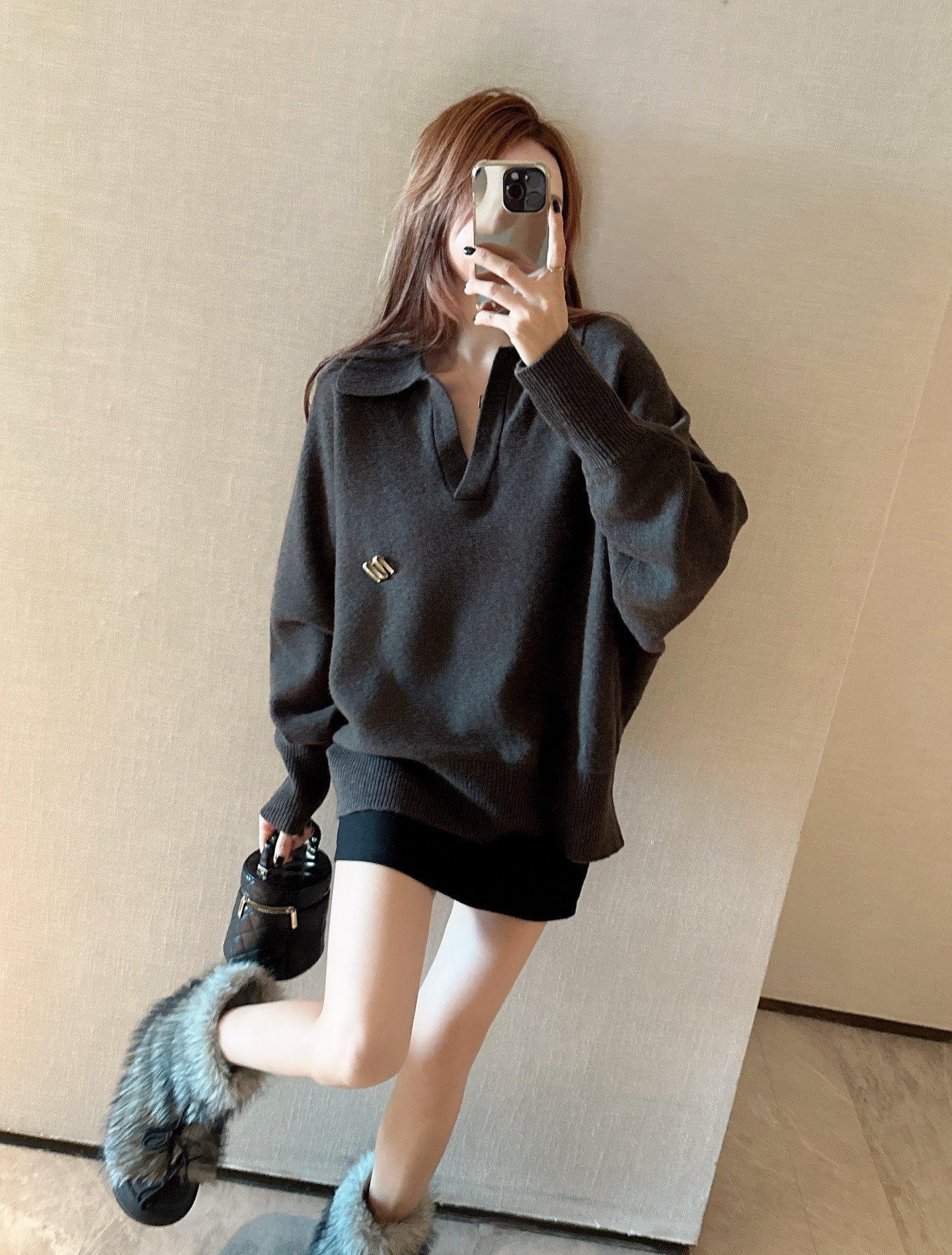 Max NEW lapel sweater