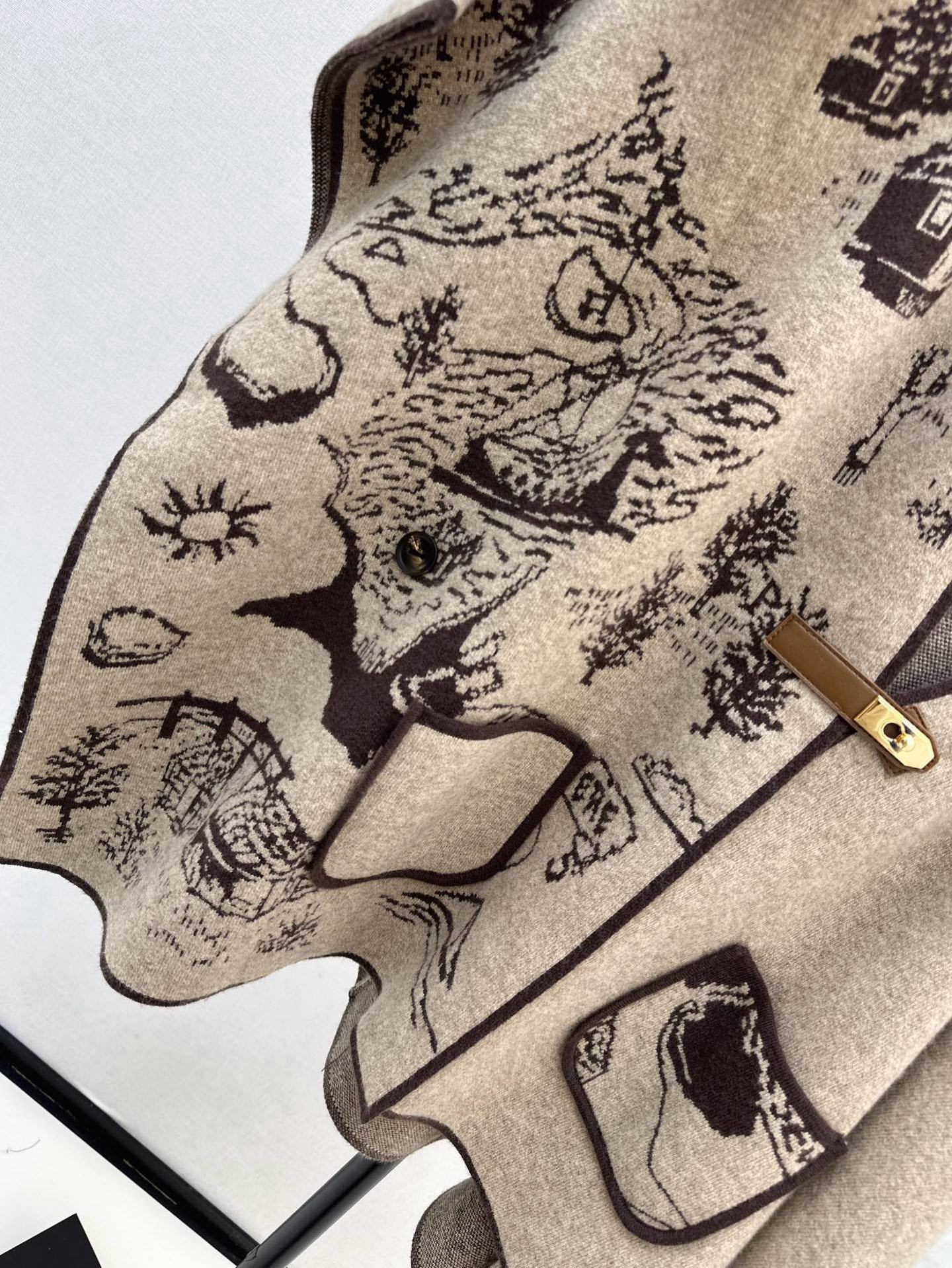 Bur NEW wool cape coat