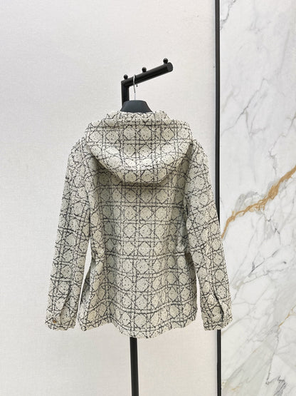 CD NEW Hooded plaid jacket