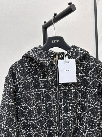 CD NEW Hooded plaid jacket