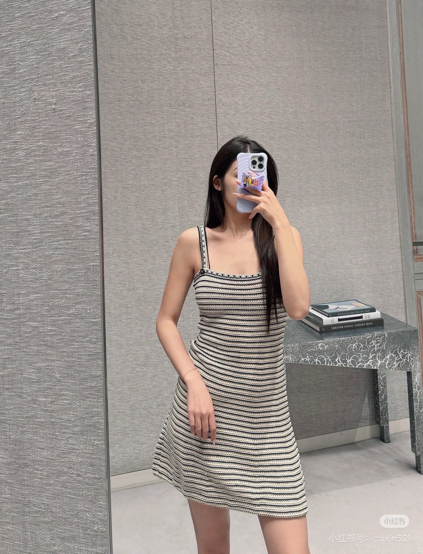 CD NEW Knitted suspender dress