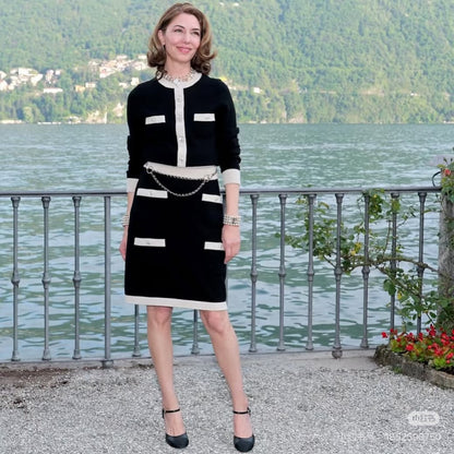 Chan NEW color-block skirt