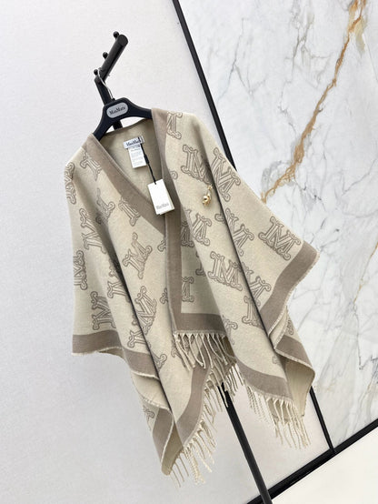 Max NEW Wool scarf cloak