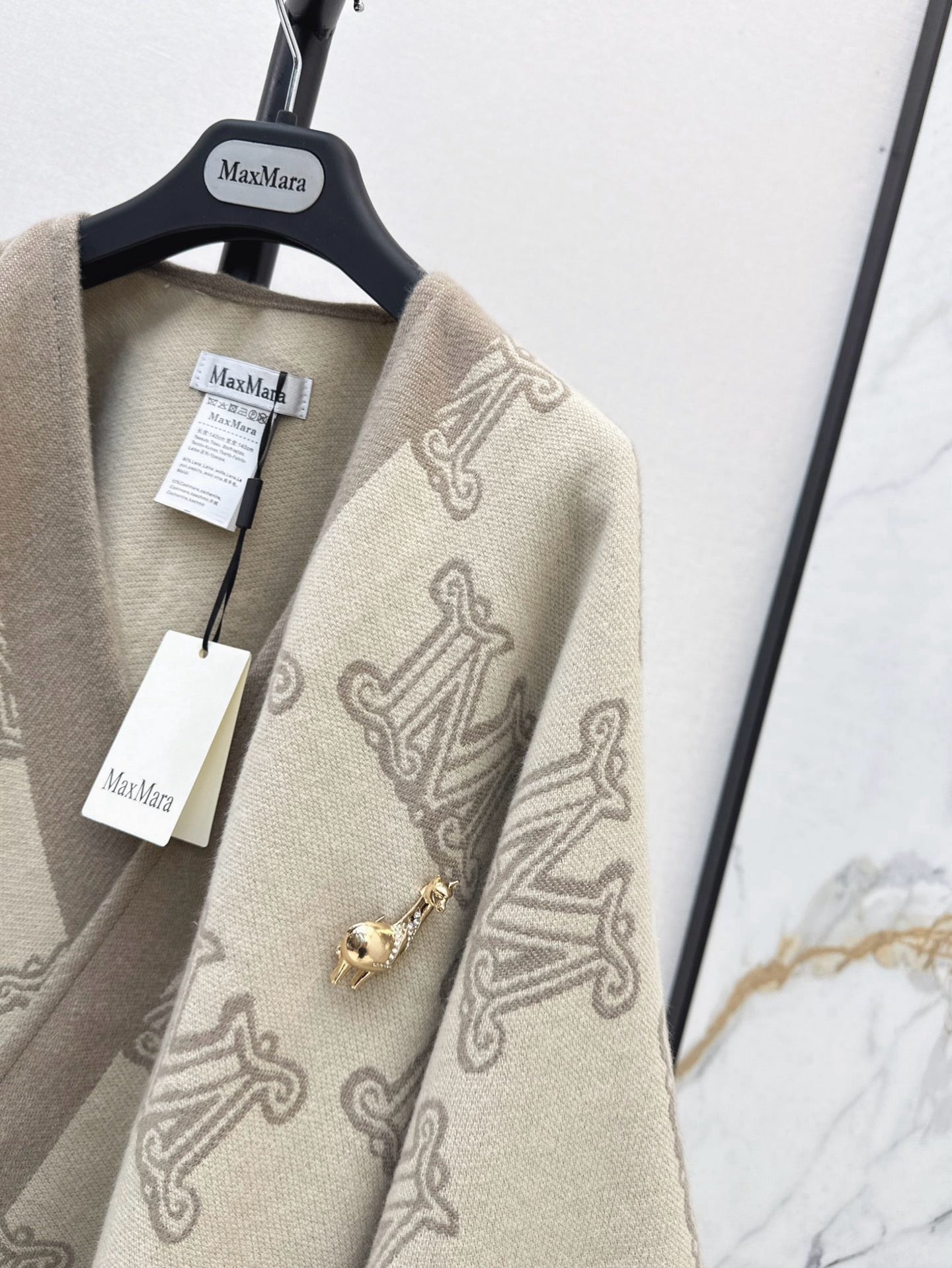 Max NEW Wool scarf cloak