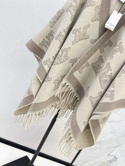 Max NEW Wool scarf cloak