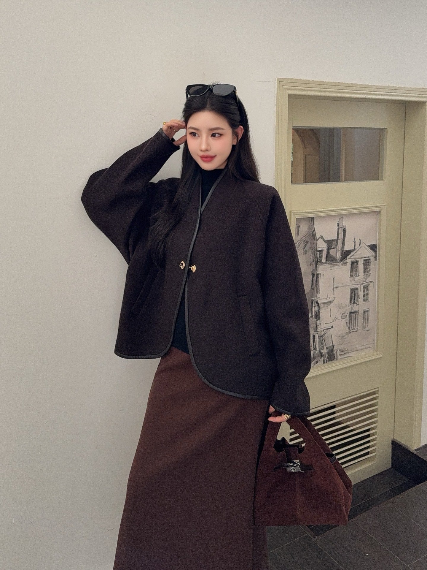 Louis NEW Woolen cape coat