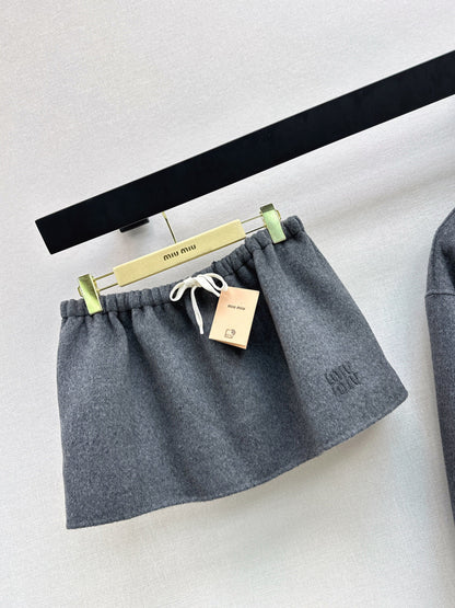Miu NEW wool midi skirt