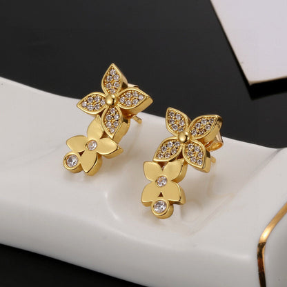 Louis New Four-leaf clover earrings