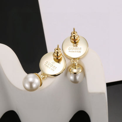 Guc New Pearl stud earrings