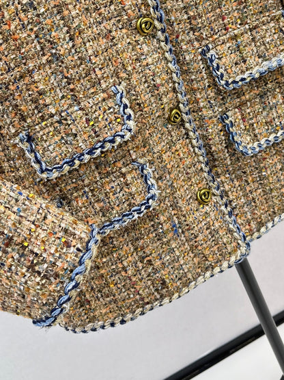 Chan NEW Woven goose down jacket