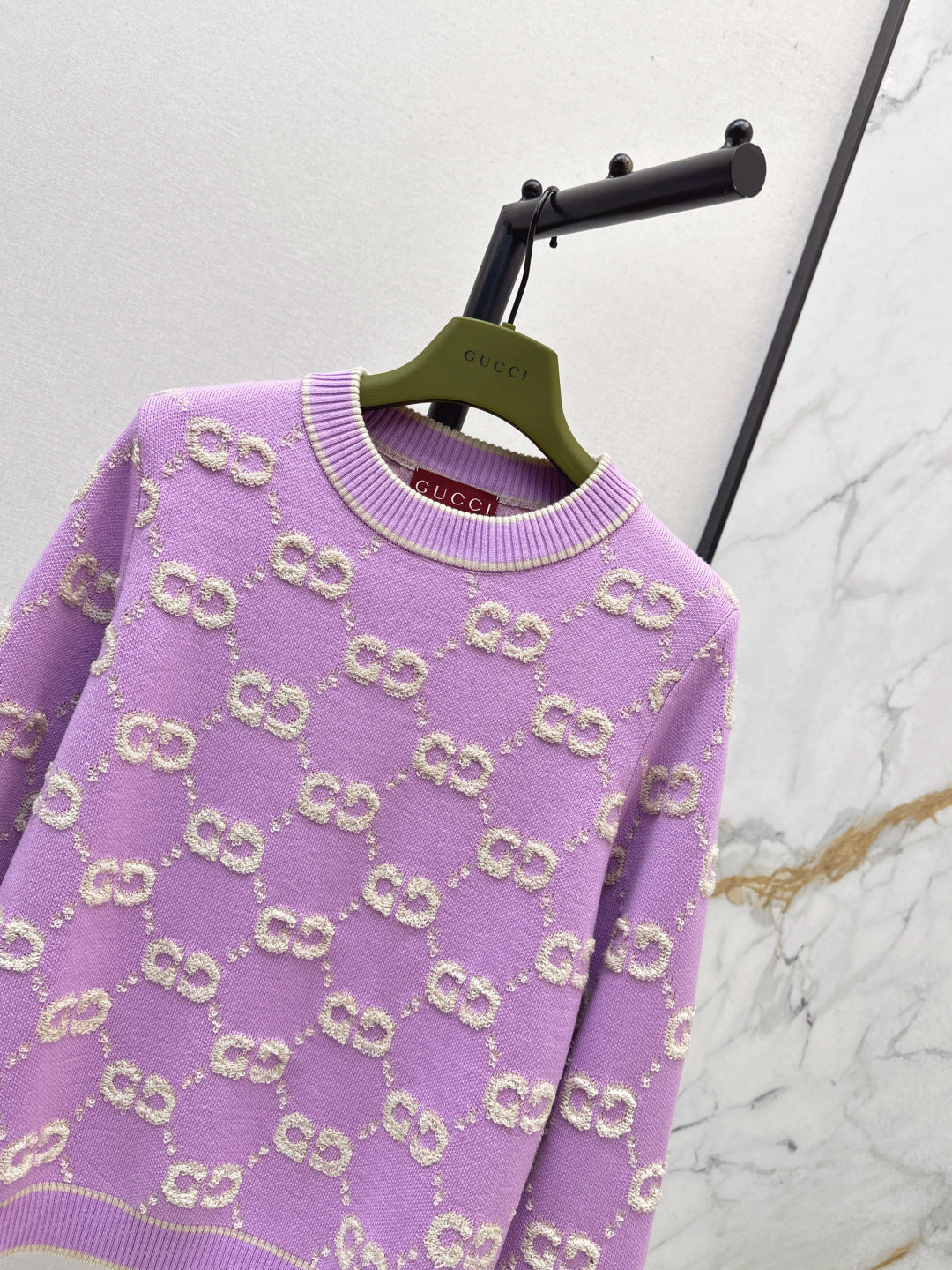 Guc NEW Jacquard knitted sweater