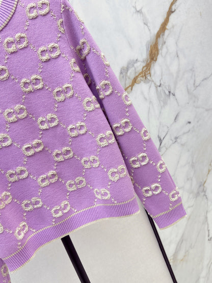 Guc NEW Jacquard knitted sweater