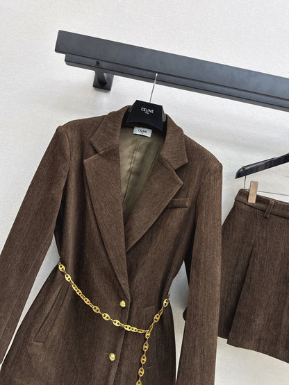 Ce1i NEW Blazer and pleated skirt set