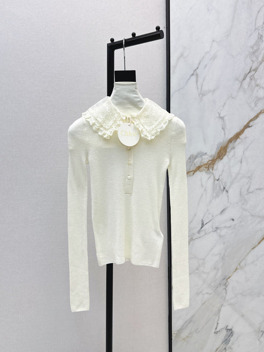 Cho1 NEW Lace Knit Sweater