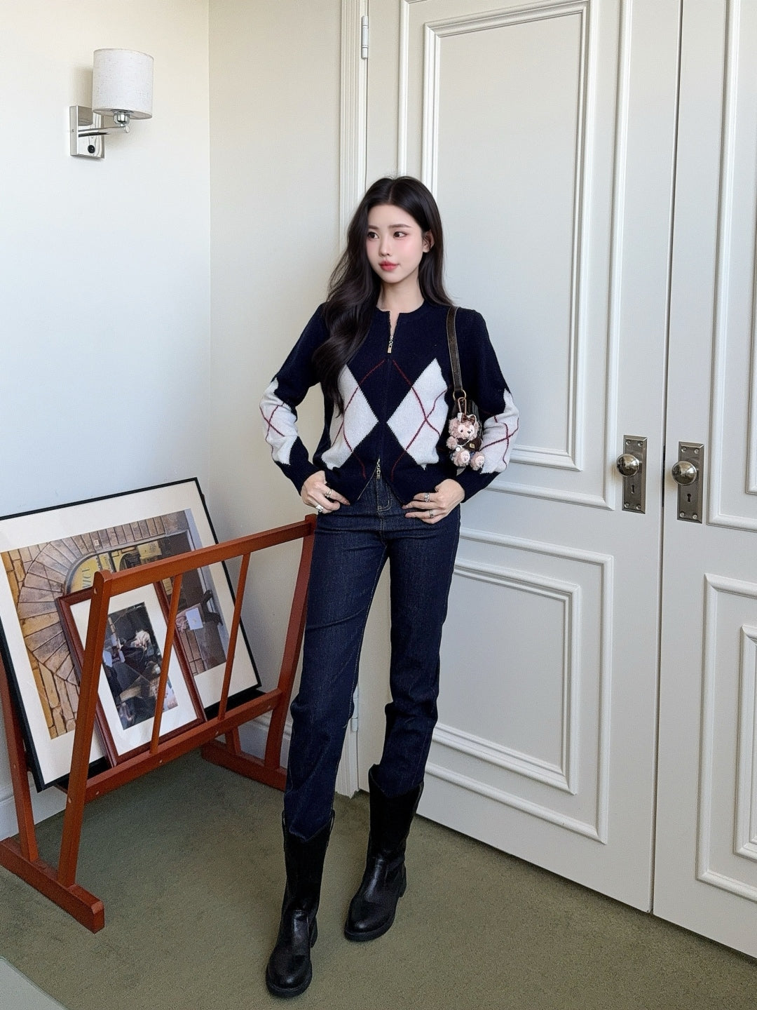 Ral NEW Round-neck cardigan