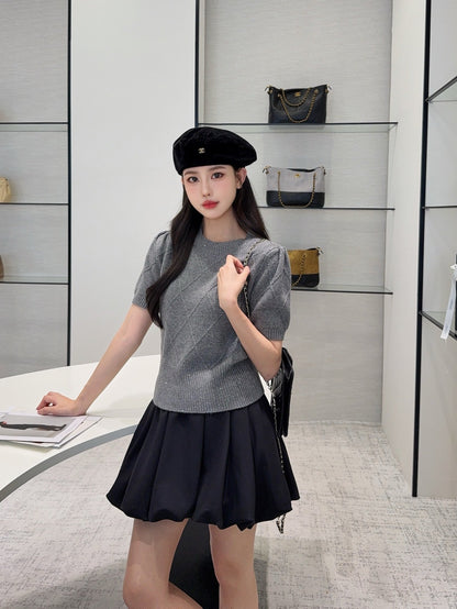 Brun NEW Plaid sweater