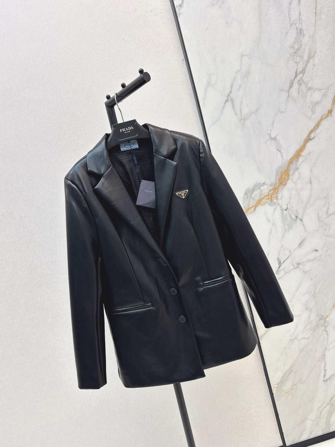 Pra NEW Leather blazer