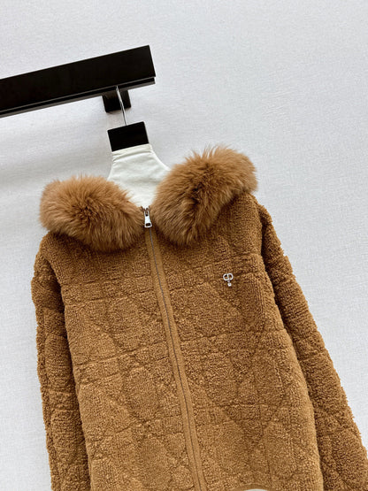 CD NEW fur collar jacket