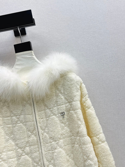 CD NEW fur collar jacket