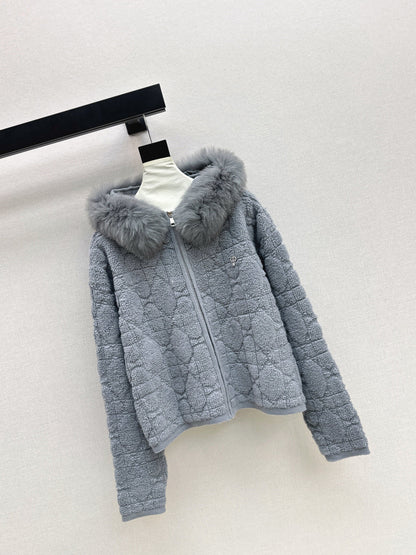 CD NEW fur collar jacket