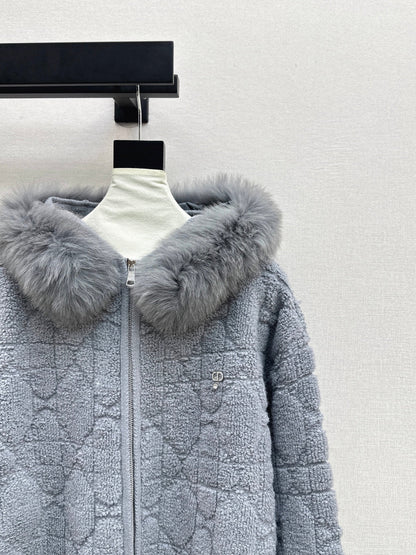 CD NEW fur collar jacket