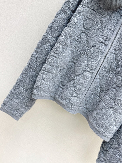 CD NEW fur collar jacket