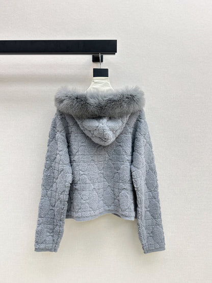 CD NEW fur collar jacket