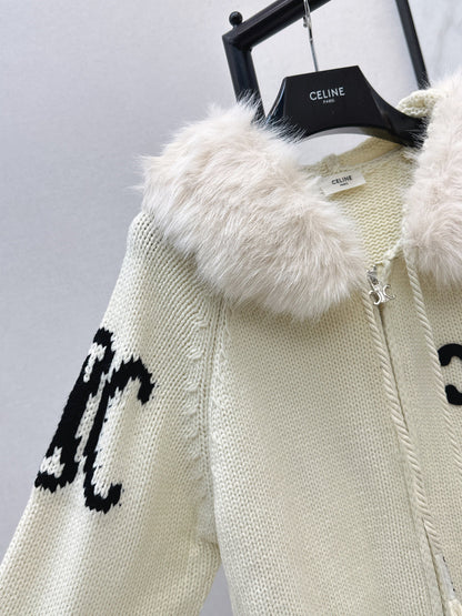 Ce1i NEW Hooded cardigan