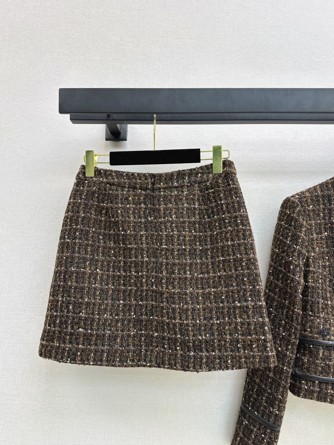 Chan NEW Woven jacket and skirt set