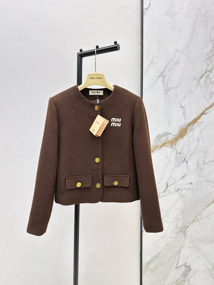 Miu NEW crew neck jacket