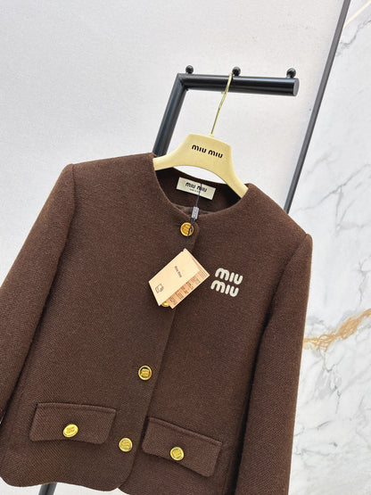 Miu NEW crew neck jacket