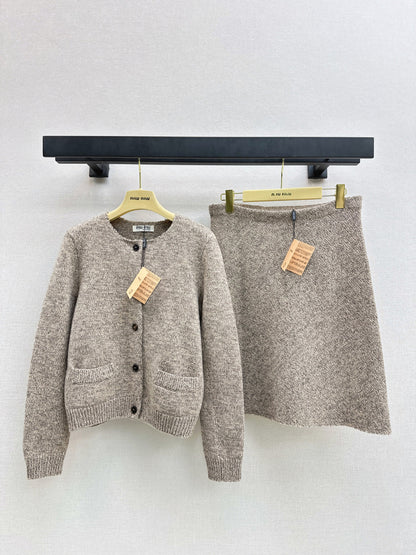 Miu NEW Cardigan and skirt set