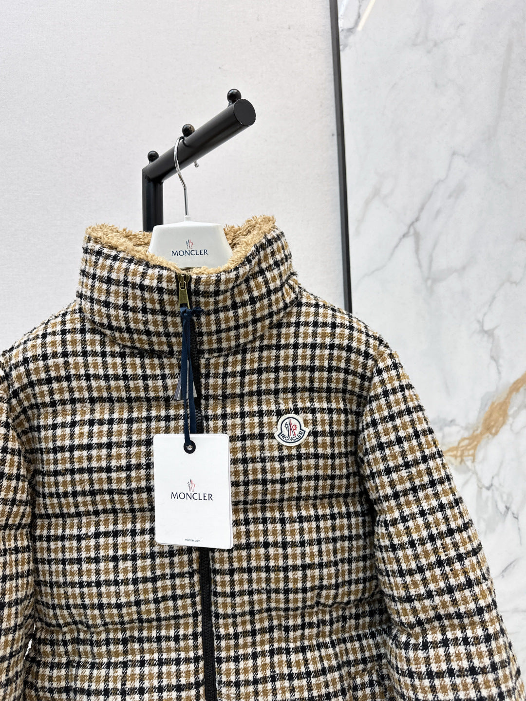 Monc NEW houndstooth down jacket