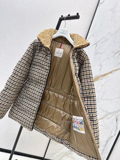 Monc NEW houndstooth down jacket