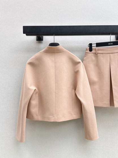 CD NEW Pearl button coat and skirt set