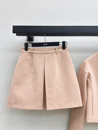 CD NEW Pearl button coat and skirt set