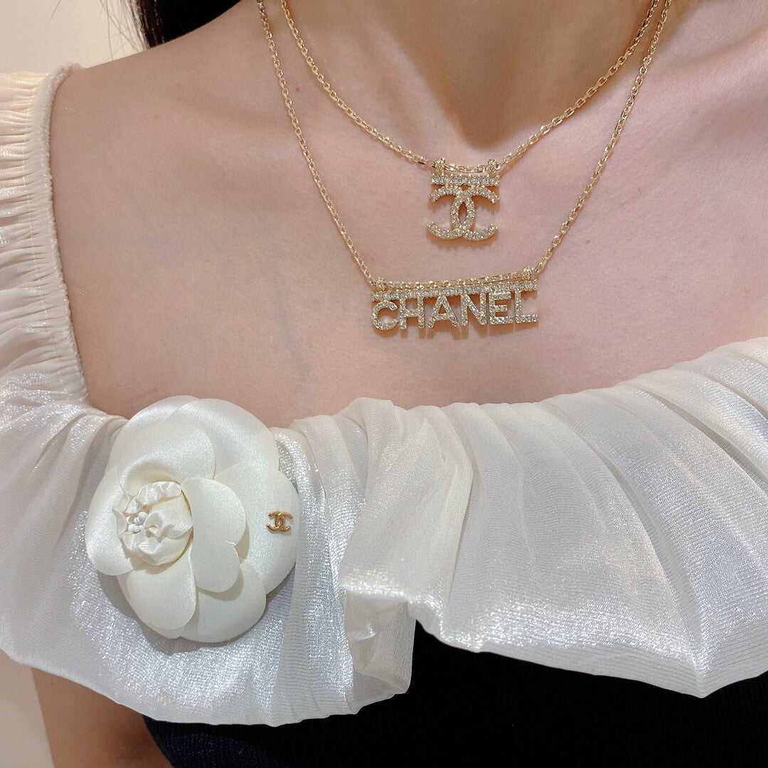 Chan New letter necklace