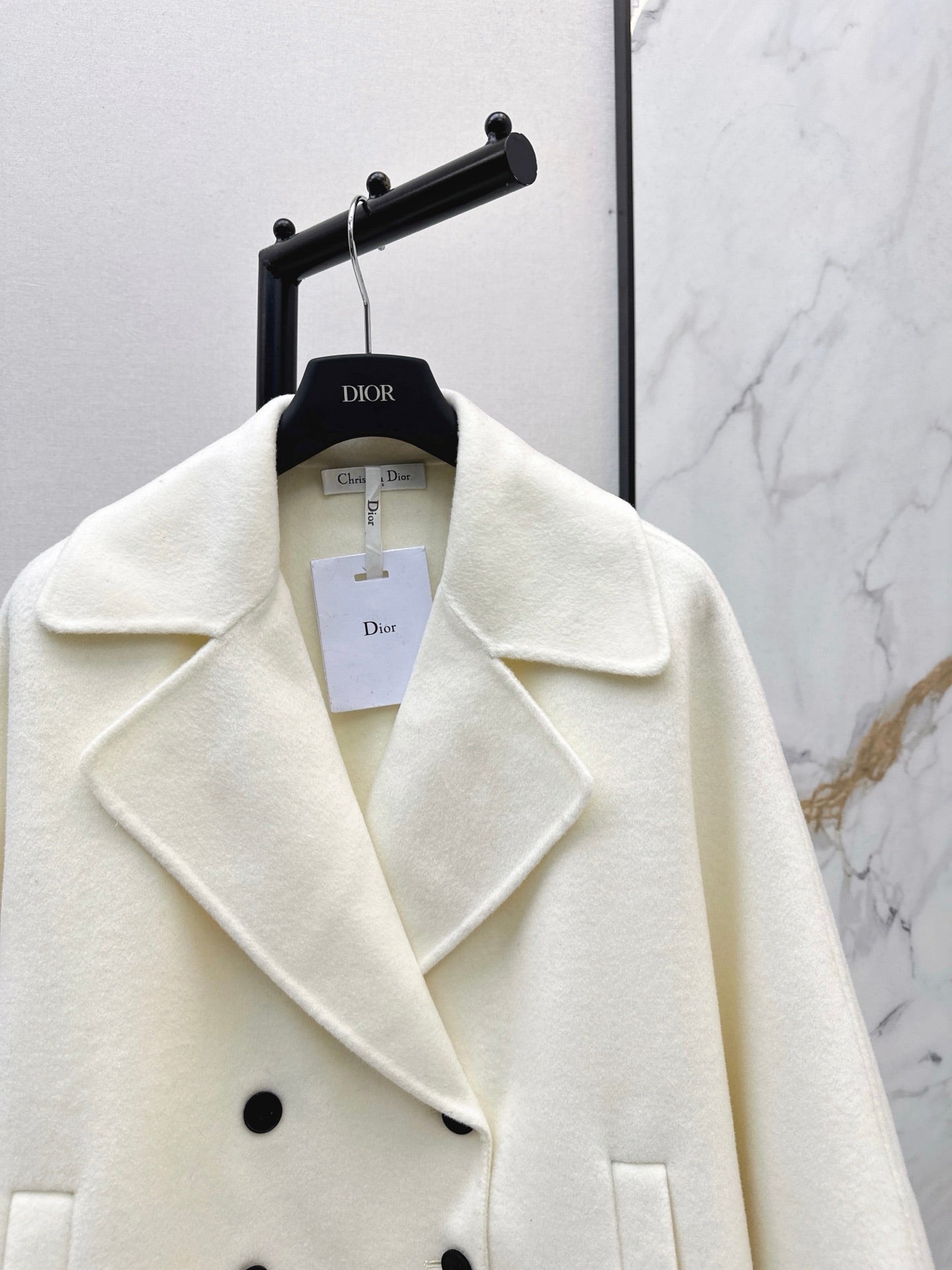 CD NEW Double-faced wool coat