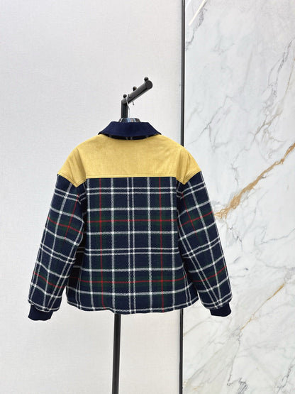 Ce1i NEW plaid cotton coat