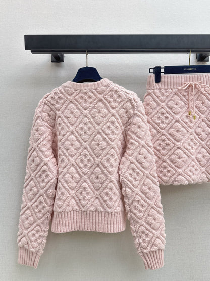 Louis NEW Cashmere cardigan and skirt set