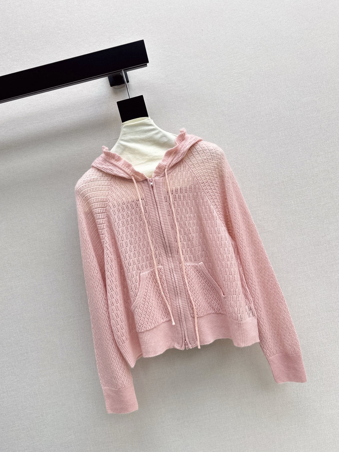 CD NEW Hooded Knit Cardigan