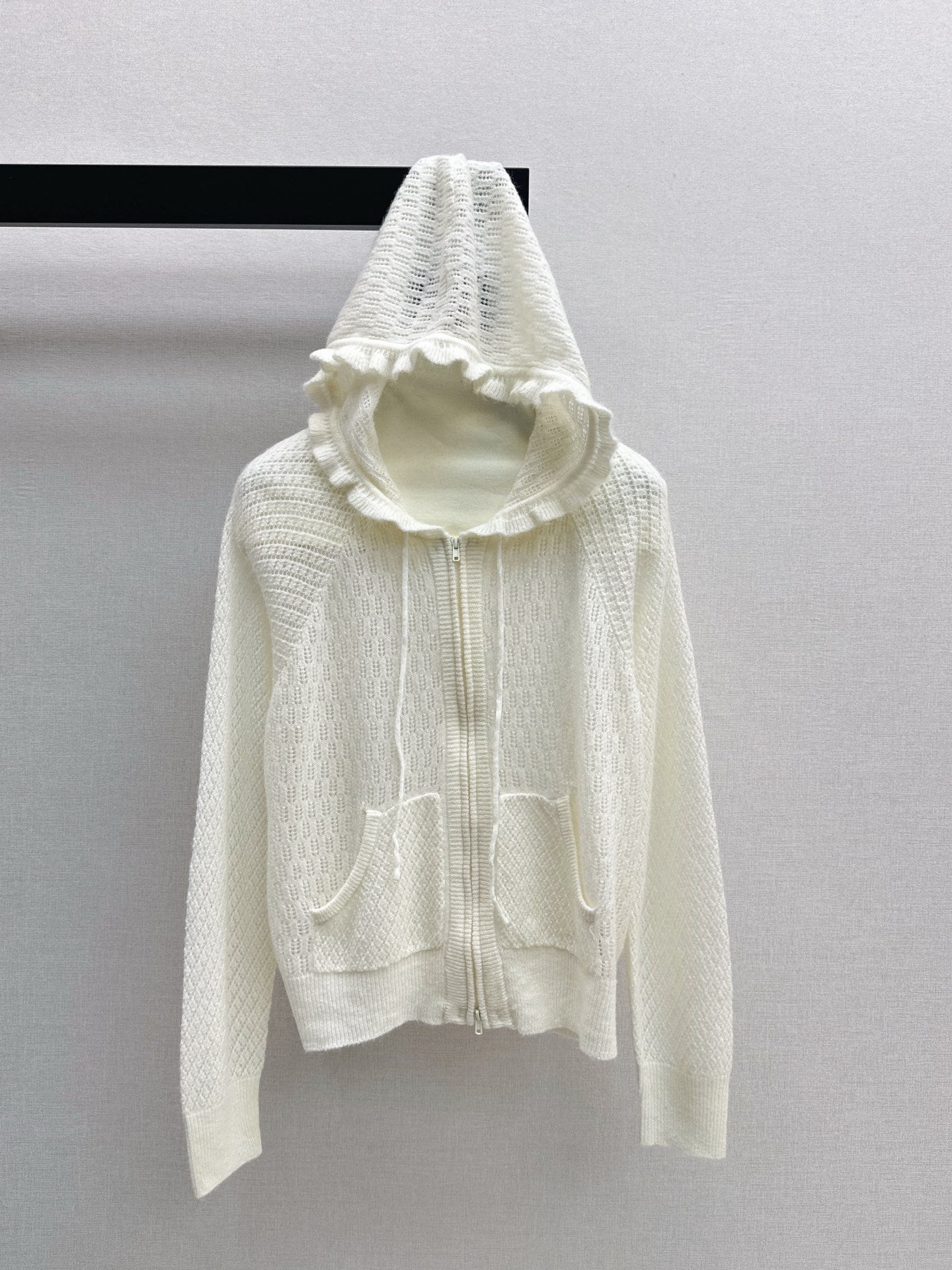 CD NEW Hooded Knit Cardigan