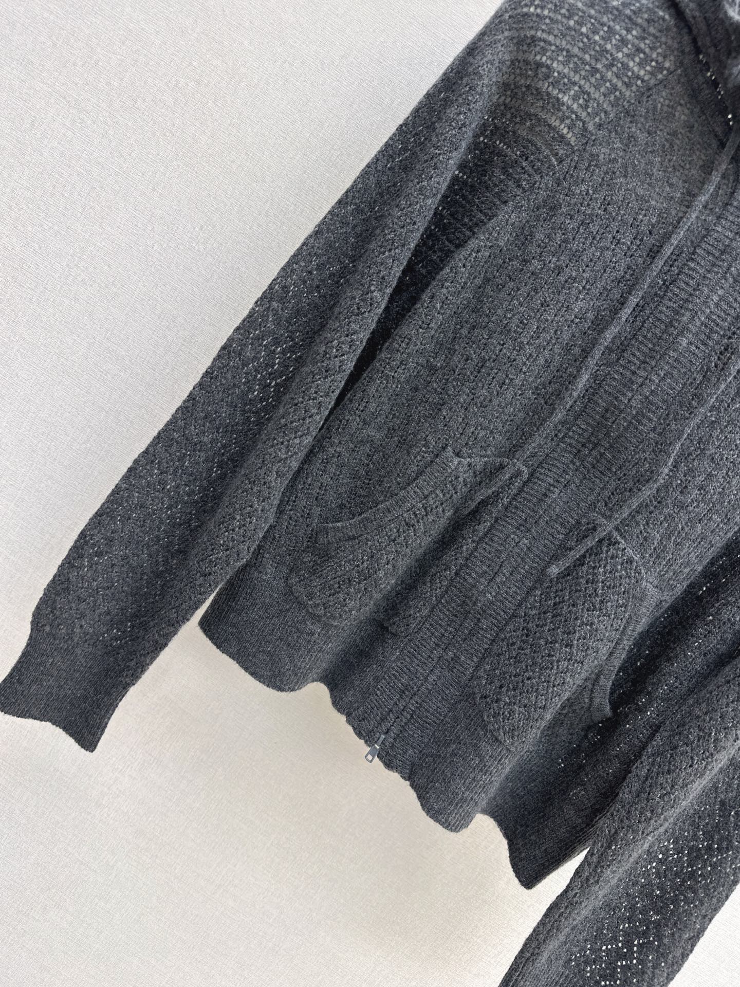 CD NEW Hooded Knit Cardigan