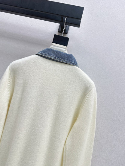 Louis NEW Denim patchwork cardigan